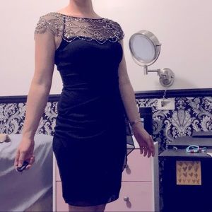 Navy blue cocktail dress